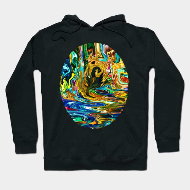 First Flight: Bathing In The Pool Of Dragons Medallion Hoodie by IdeaJones